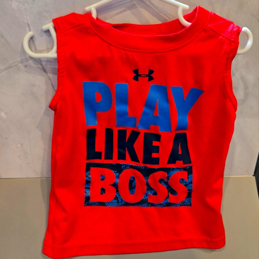 Under Armour Kids Salmon Sleeveless Shirt